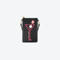 #1 Black Dinks & Drinks Crossbody/Wristlet
