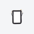 #1 Double Nudie Black Crossbody Wristlet, front view