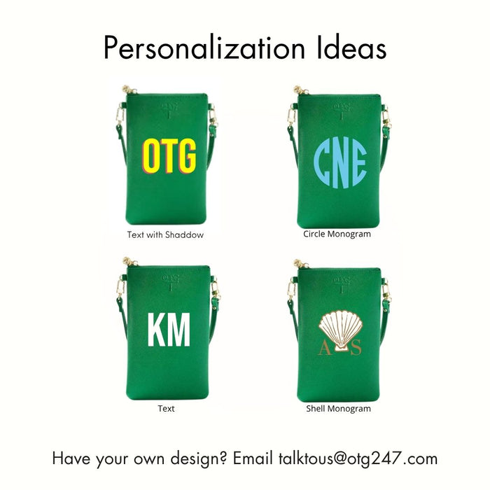 #1 Green Crossbody Wristlet