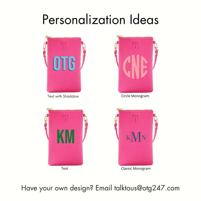 #1 Hot Pink Crossbody Wristlet