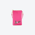 #1 Hot Pink Golf Love Crossbody Wristlet, front view
