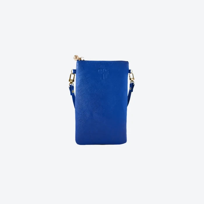 #1 Navy Crossbody Wristlet, front view