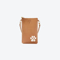 #1 Tan KF Paw Crossbody Wristlet