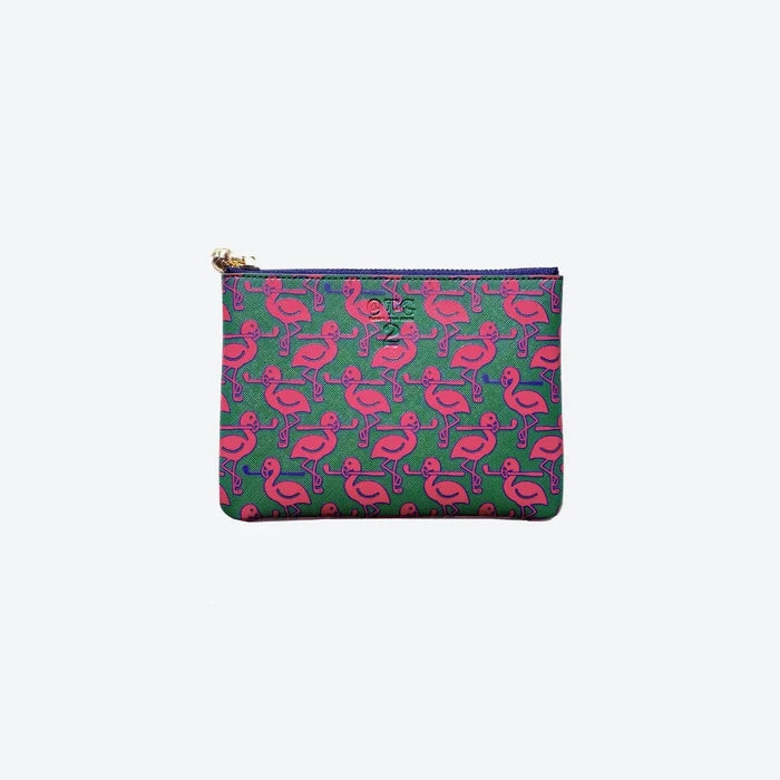 #2 Kate Flamingo Pouch, front view
