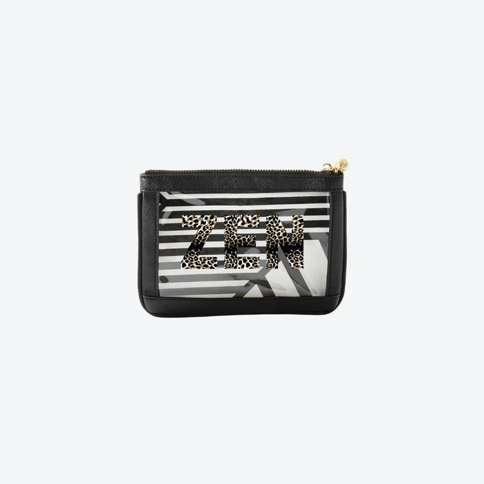 #2 Nudie Black Leopard Zen Pouch, front view