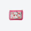 #2 Nudie Hot Pink Hearts Pouch, front view