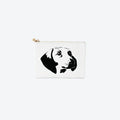 #2 White Dachshund Pouch, front view