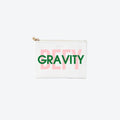 #2 White Defy Gravity Pouch, front view