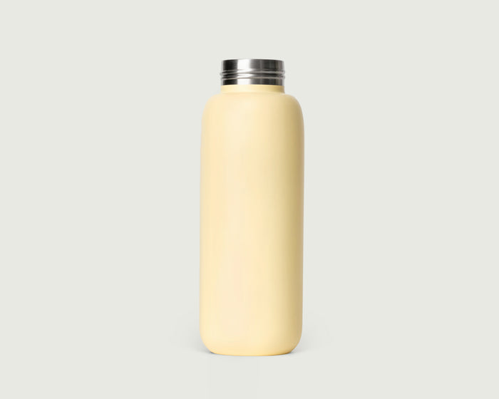 Buttermilk::25oz Bottle Sunnies Flask Tumbler yellow front