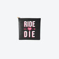 #3 Black Ride Die Pouch, front view