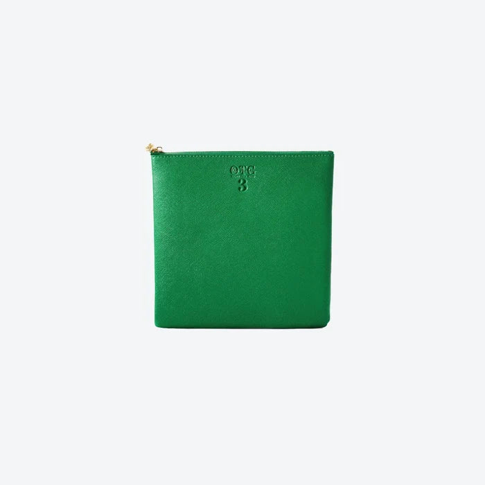 #3 Green Pouch, front view