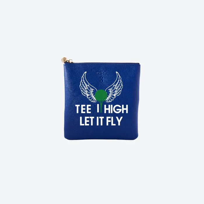 #3 Navy Tee It High Pouch, front view