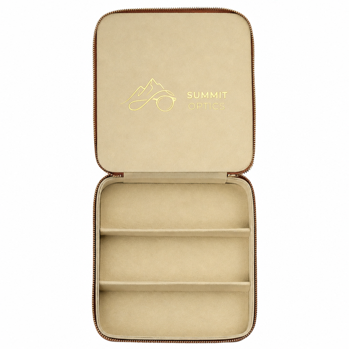 3 Piece Premium Eyewear Case - Brown