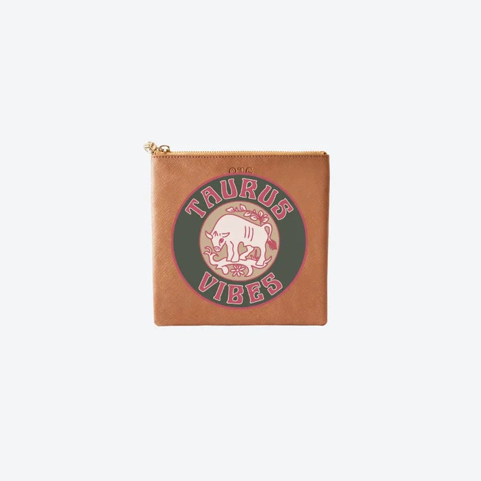 #3 Tan Taurus Pouch, front view