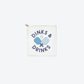 #3 White Dinks & Drinks Pouch, front view