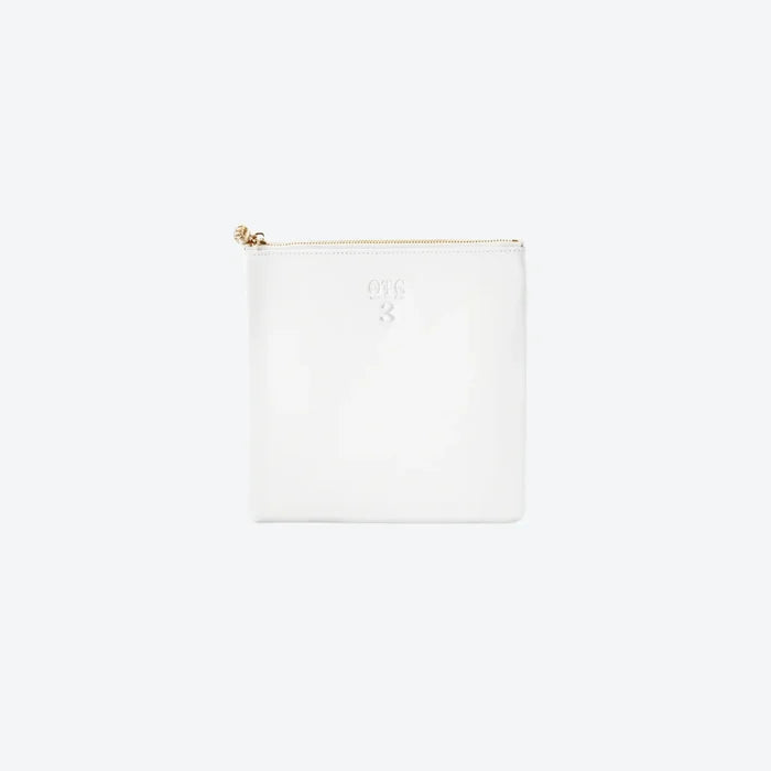 #3 White Pouch, front view