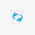 #3 White Shark Pouch, front view