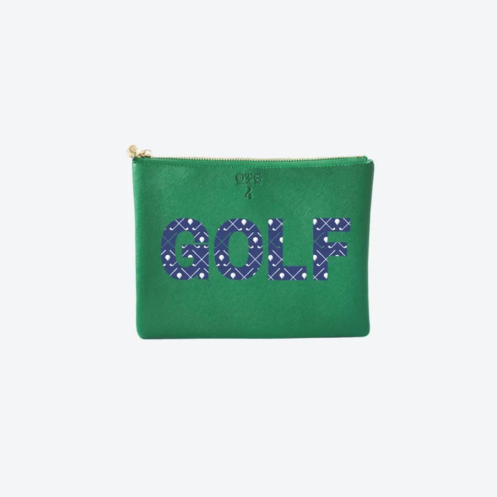 #4 Green Keyanna Golf Pouch, front view