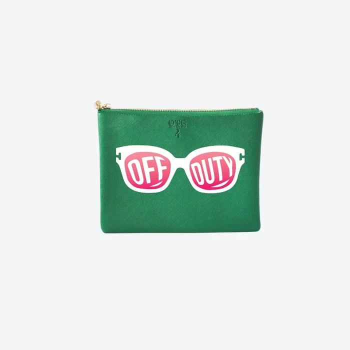 #4 Green Off Duty Pouch, front view