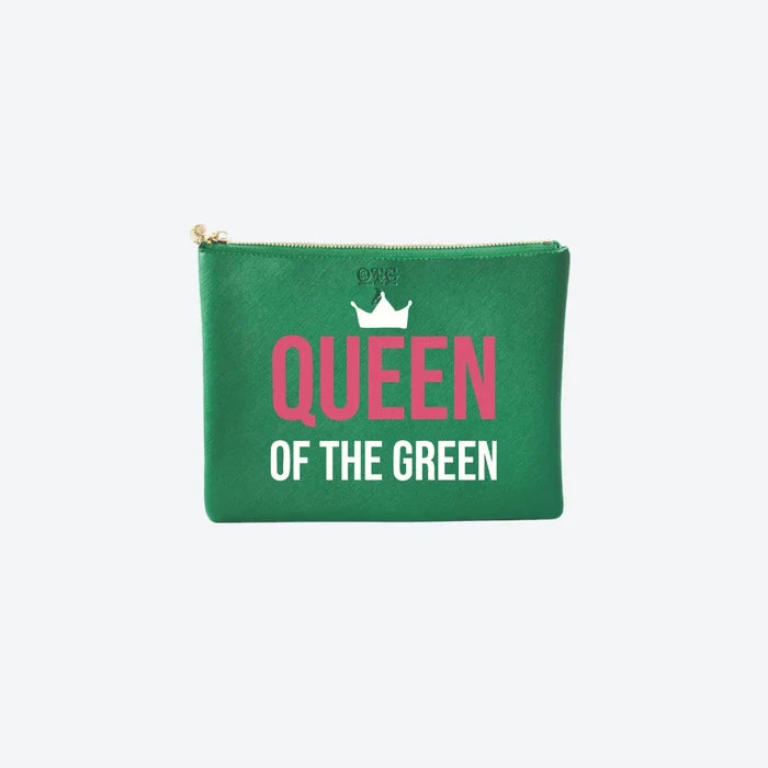 #4 Green Queen Green Pouch, front view