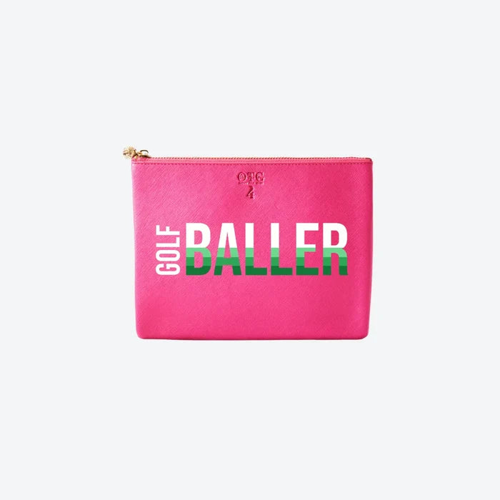 #4 Hot Pink Baller Pouch, front view