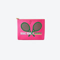 #4 Hot Pink Mine Double Pouch, front view