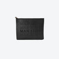 #4 JW Black Man Stuff Pouch, front view