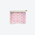 #4 Meeghan Nudie White Floral Pouch, front view