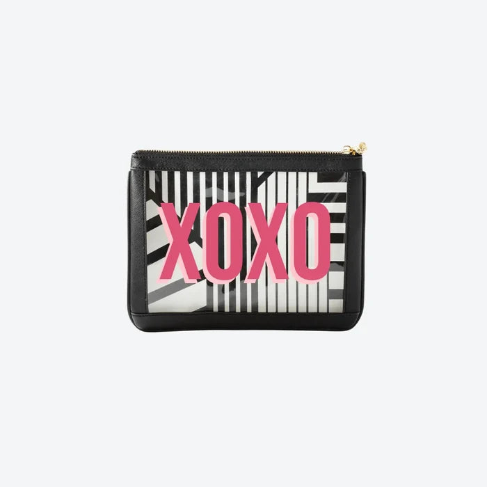 #4 Nudie Black XO Pouch, front view