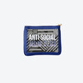 #4 Nudie Navy Anti Social Pouch, front view