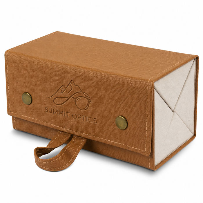4 Tier Eyewear Travel Case - Brown