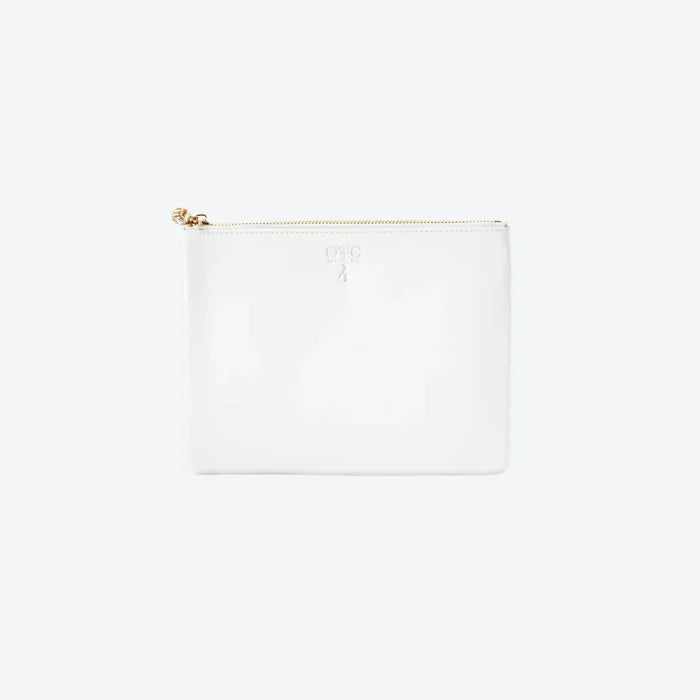 #4 White Pouch, front view
