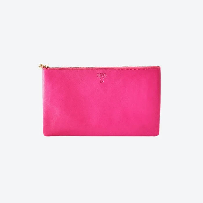 #5 Hot Pink Clutch, front view