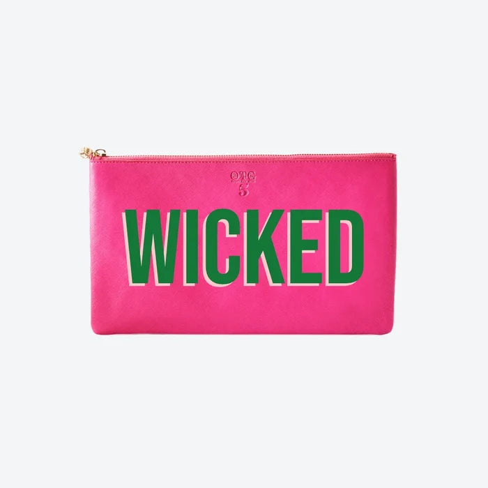 #5 Hot Pink Wicked Clutch, front view