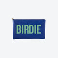 #5 Navy Birdie Clutch, front view