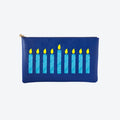 #5 Navy Candle Clutch, front view