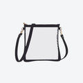 #6 Double Nudie Black Crossbody, front view