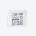 #6 Double Nudie White Masters Crossbody, front view