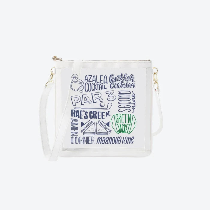 #6 Double Nudie White Masters Crossbody, front view