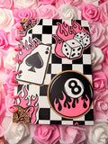 8 ball Flame A5 notebook
