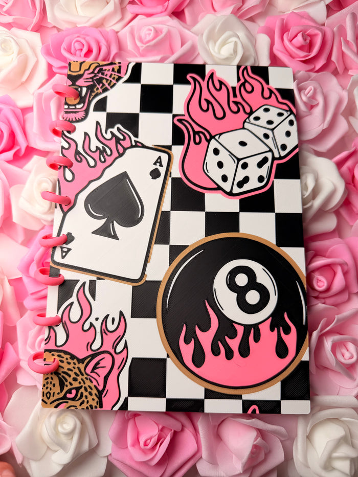 8 ball Flame A5 notebook