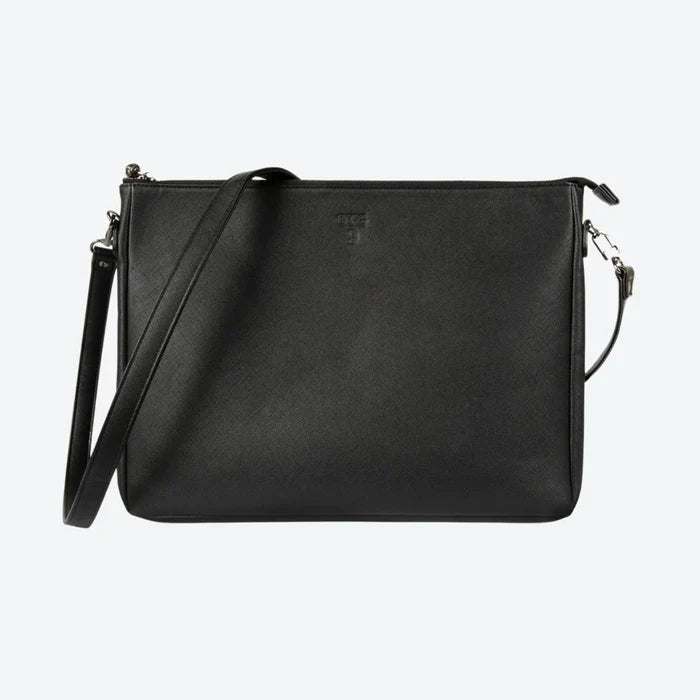 Size #9 Blackout Padded Crossbody Techie, front view