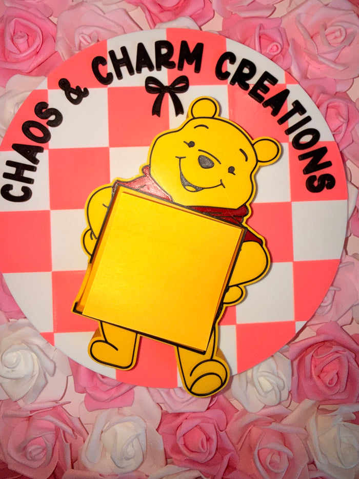 Yellow Bear Sticky Note Holder *Custom