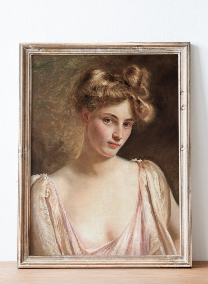 "A Blonde Beauty" Art Print_Sugar & Canvas_Gustave Jean Jacquet