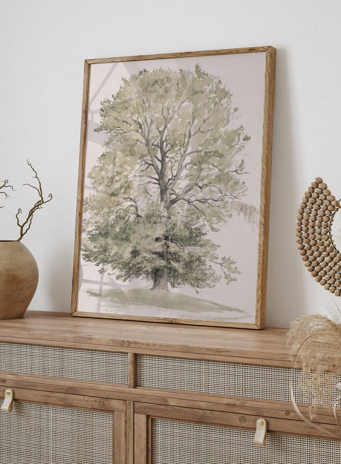 "A Large Beech Tree with Green Foliage" Art Print_Sugar & Canvas_P.C. Skovgaard