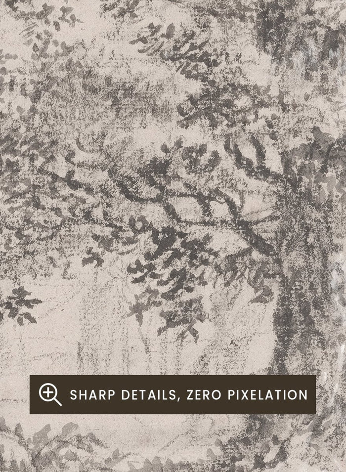 "A Leafy Oak by a Woodland Path" Art Print_Sugar & Canvas_Johann Caspar Huber