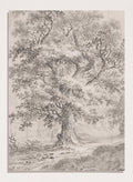 "A Leafy Oak by a Woodland Path" Art Print_Sugar & Canvas_Johann Caspar Huber