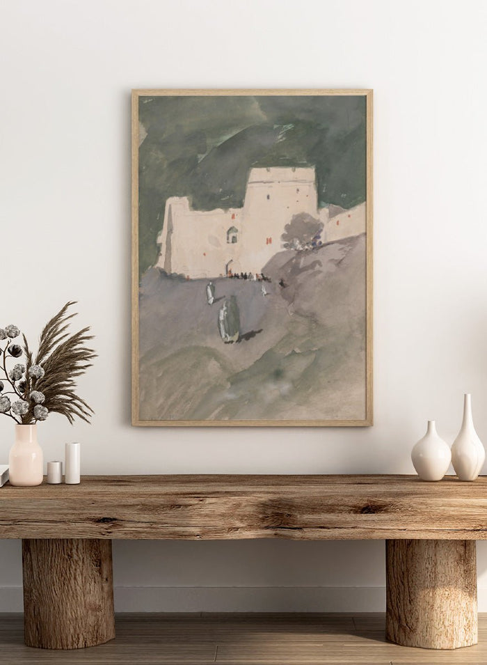 "A Moorish Citadel" Art Print_Sugar & Canvas_Hercules Brabazon Brabazon