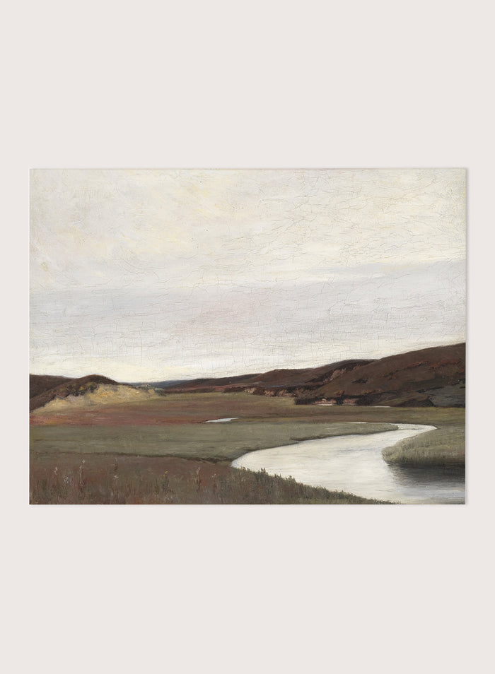 "A Summer's Day by the River Karup" Art Print