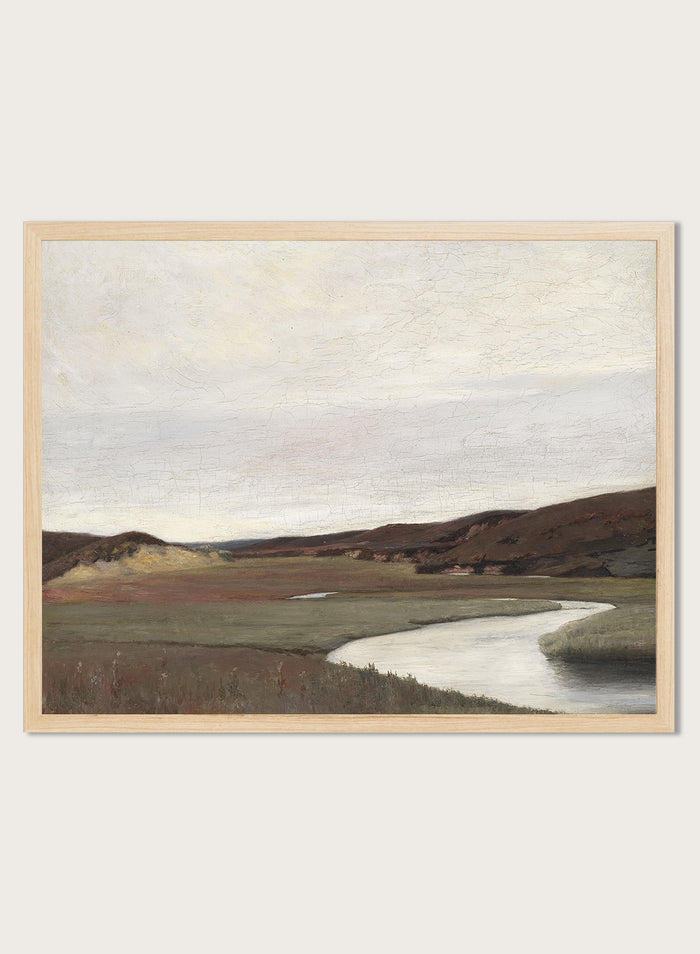 "A Summer's Day by the River Karup" Art Print